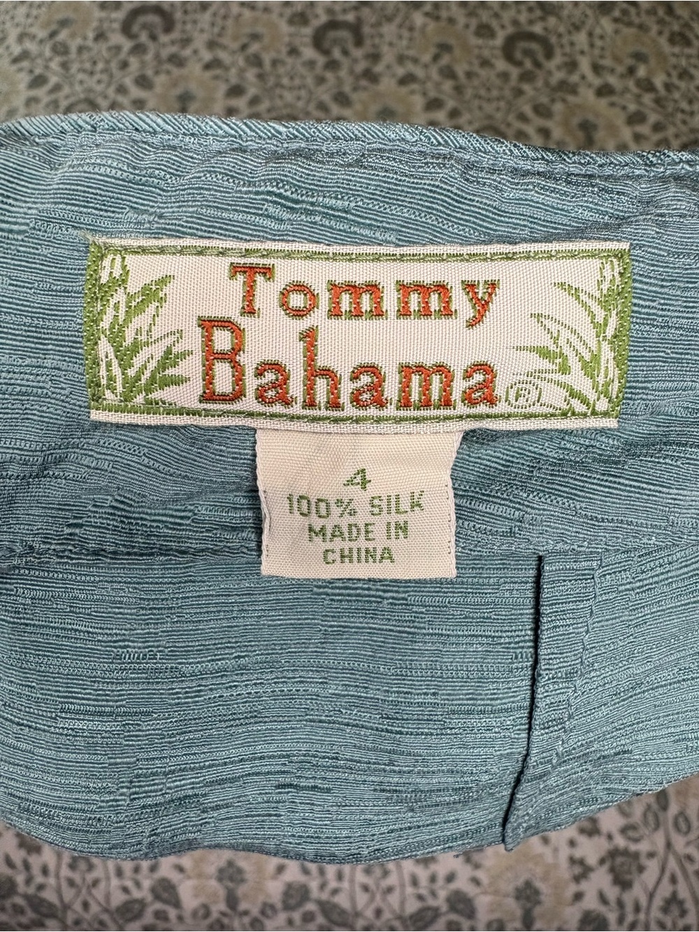 Tommy Bahama Silk Capris in Light Blue
